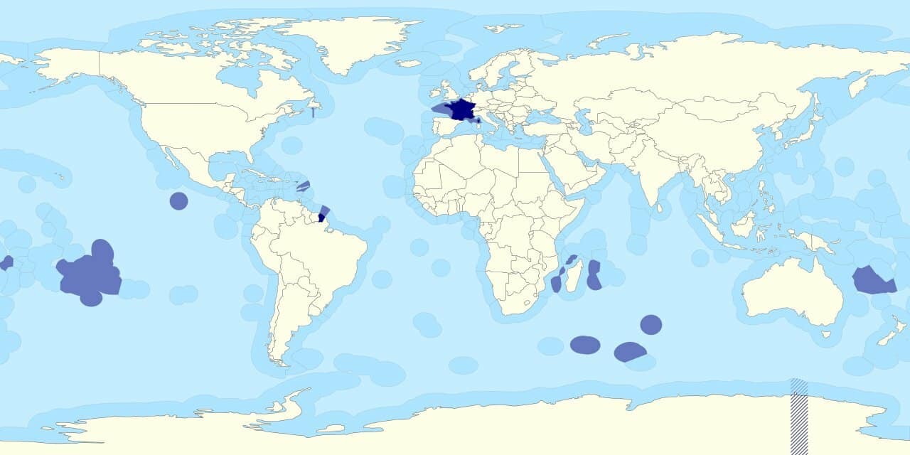 Carte Des Zones Economiques Exclusives Zee Des Pays De L Europe