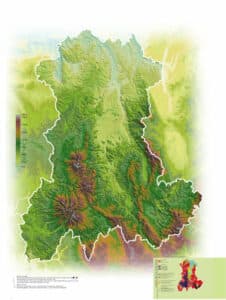 Lire la suite à propos de l’article Carte en relief de l’Auvergne