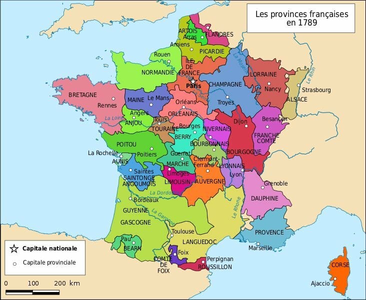 You are currently viewing Les provinces du royaume de France en 1789
