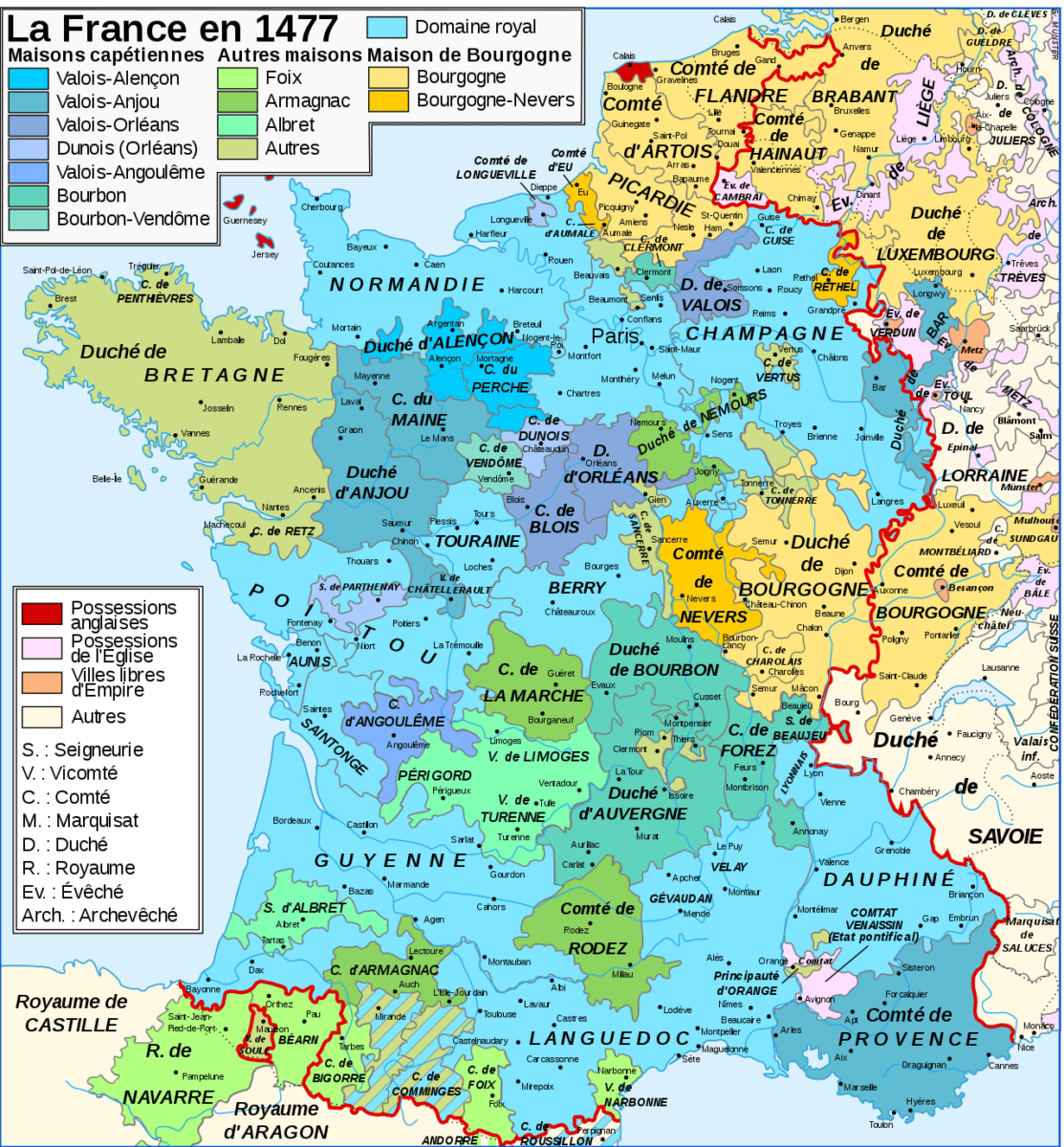 You are currently viewing Le royaume de France en 1477