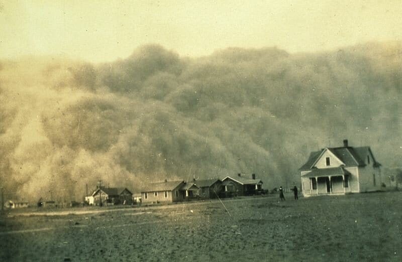 Photographies du "Dust Bowl" prises au Texas, en 1935