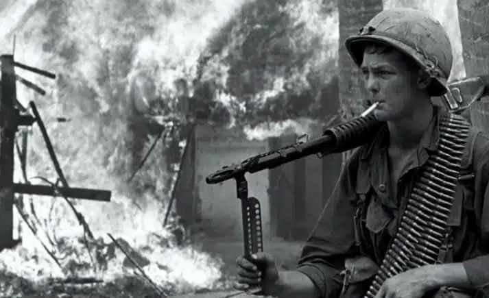Une photographie du quotidien de la guerre du Viêt Nam ..