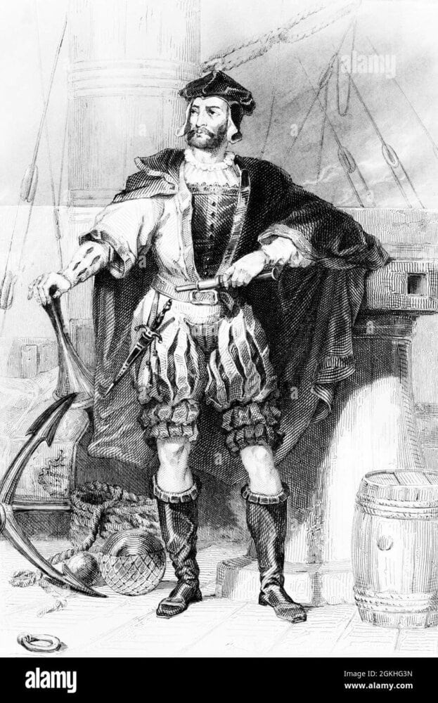 Jacques Cartier, célèbre navigateur originaire de Saint-Malo, explorateur du Canada et fondateur de la future colonie de la Nouvelle-France