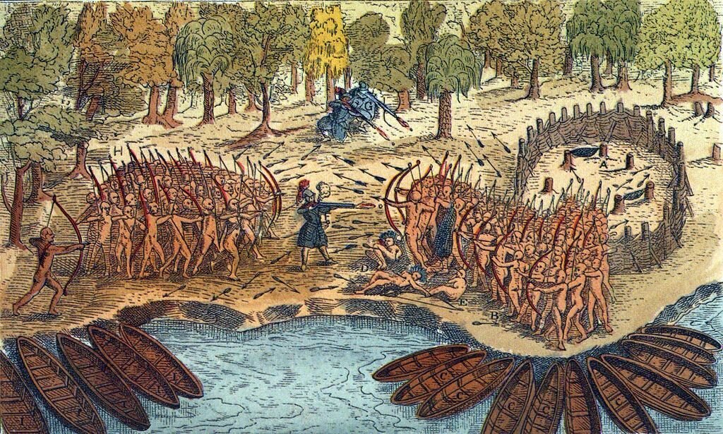 La défaite des Iroquois au lac de Champlain (1609)