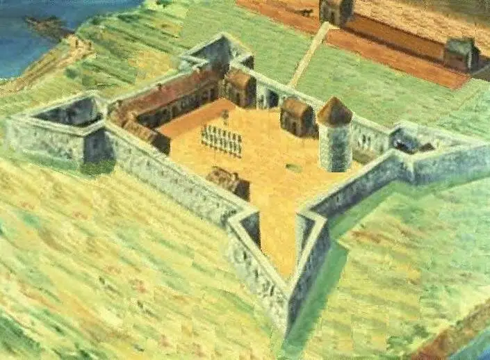 Le fort Frontenac en 1750, en Nouvelle-France