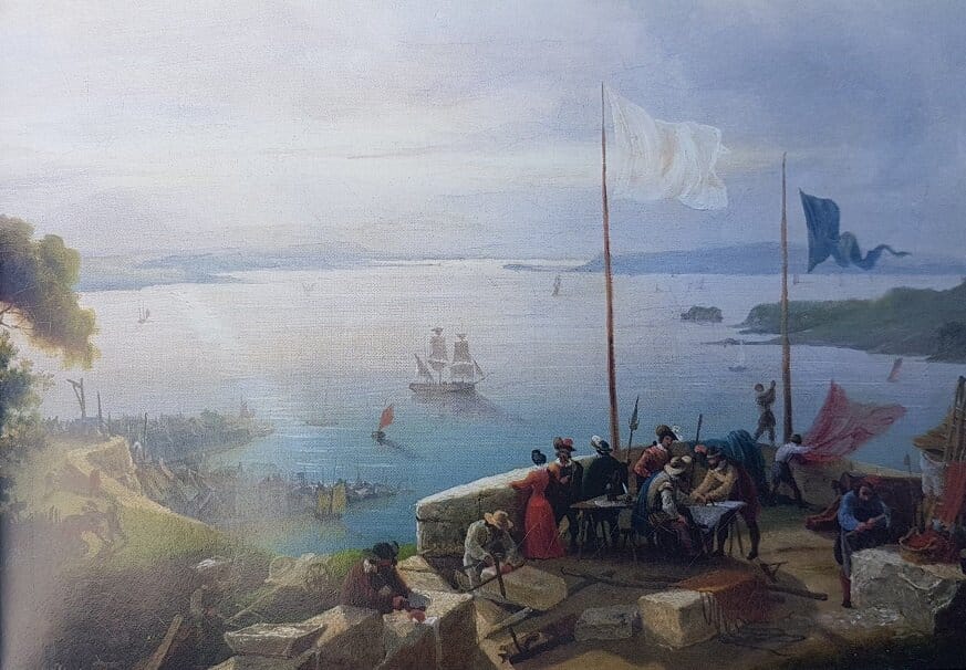 La fondation de Québec par Samuel de Champlain, en 1608 (peinture)