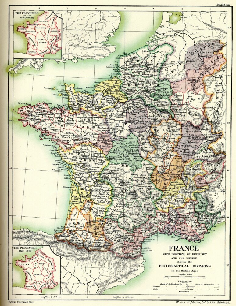 You are currently viewing Les divisions ecclésiastiques de France (1322-1789)