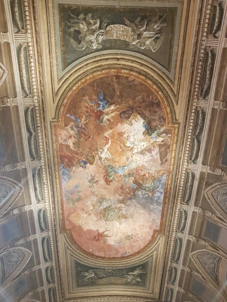 einture du plafond du palais Farnese (musée archéologique national de Naples)