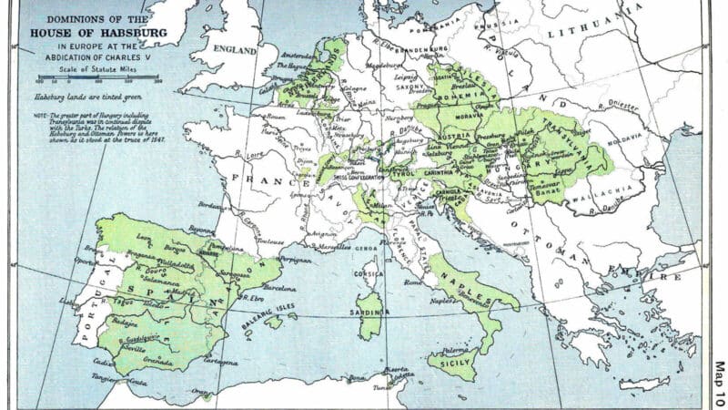 Les possessions des Habsbourg lors de l'abdication de Charles V