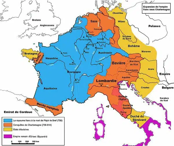L'expansion de l'Empire franc sous Charlemagne