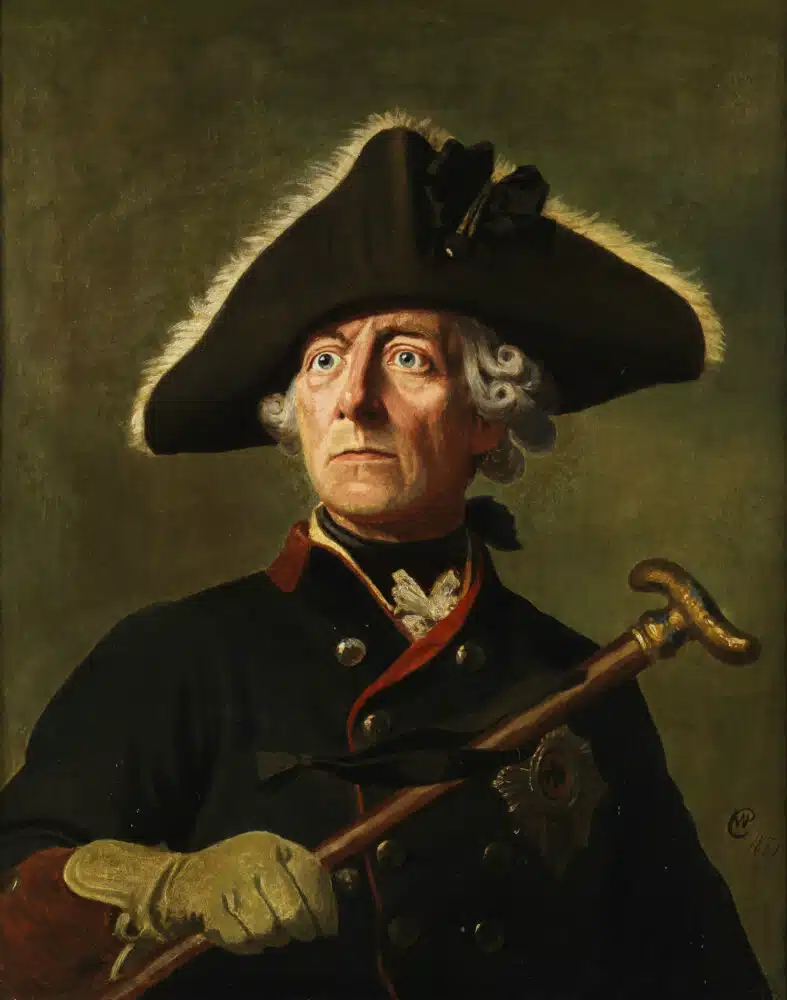 Portrait de Frédéric le Grand, grand protagoniste de la guerre de Succession d'Autriche puis de Sept Ans