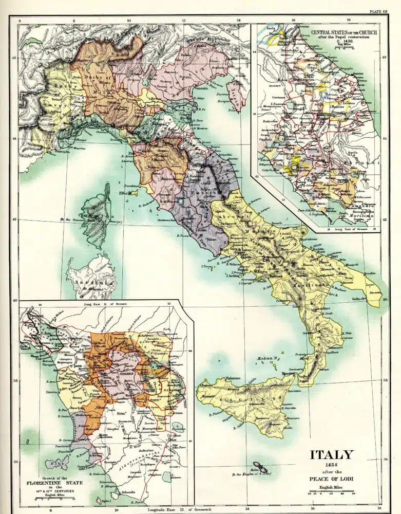 You are currently viewing L’Italie après la paix de Lodi (1454)