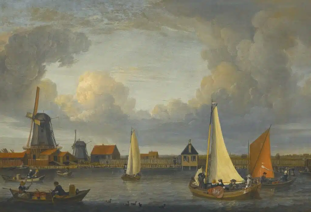 Paysage des Pays-Bas hollandais au XVIIe siècle
