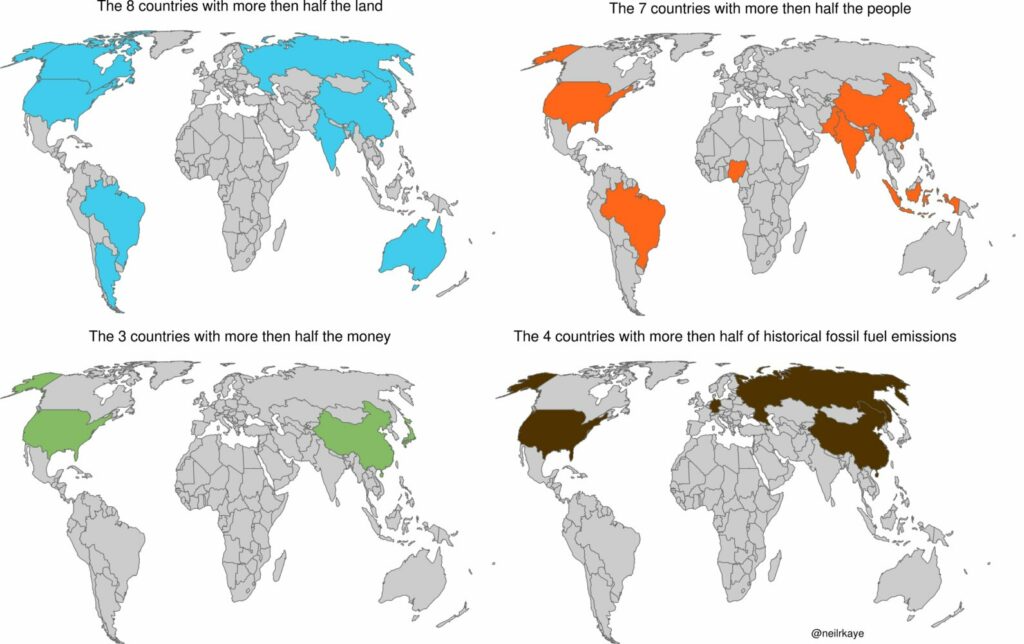 Quelques grandes données de la géographie mondiale en cartes !