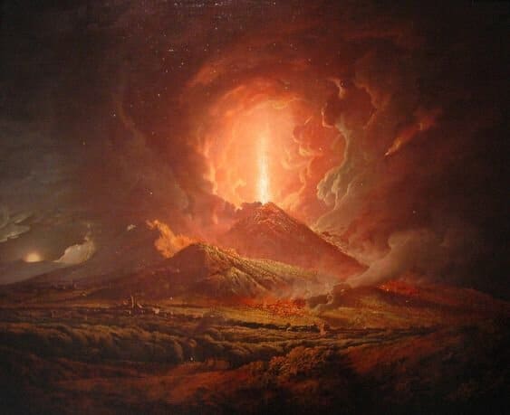 Le Vésuve en éruption (peinture de William Turner)
