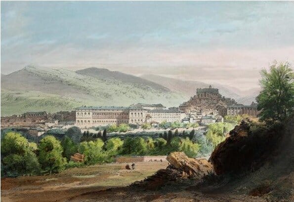Clermont-Ferrand au XVIIIe siècle (peinture d'époque)