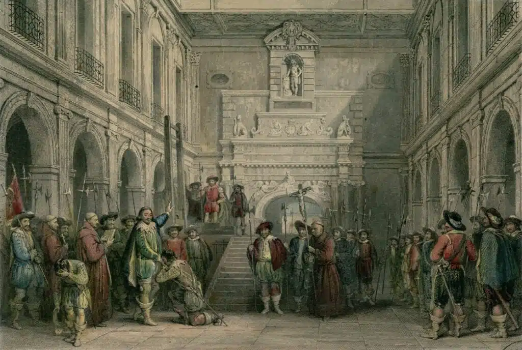 Exécution du duc de Montmorency, par Thomas Allom, vers 1840