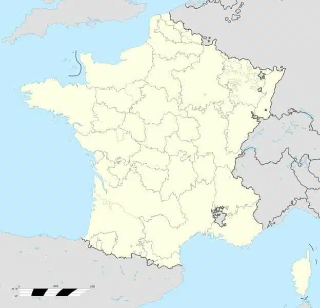 Carte des gouvernements du royaume de France en 1789