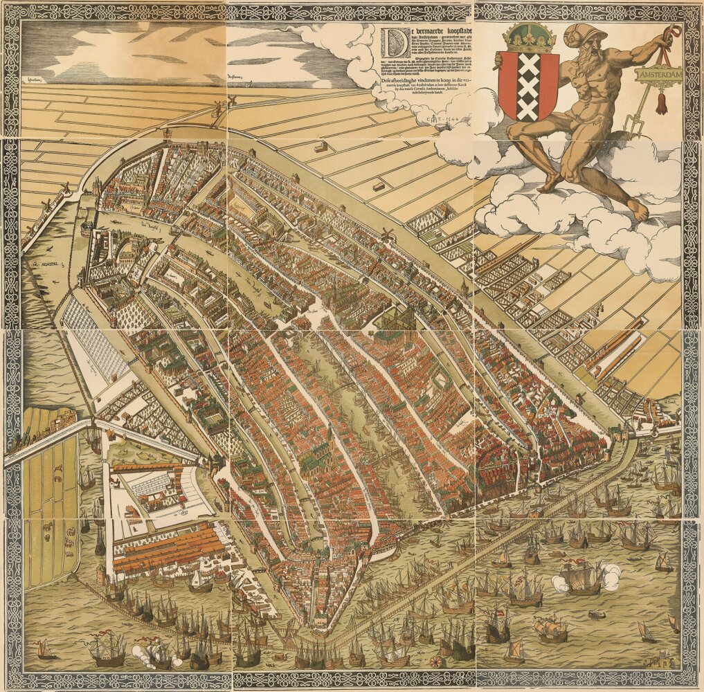 Plan d'Amsterdam en 1544