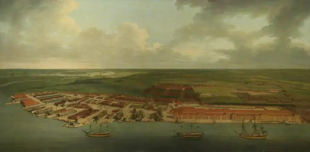 L'arsenal de Chatham au XVIIIe siècle