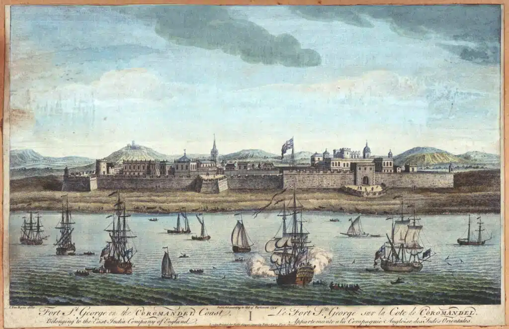 Le Fort Saint-George de Madras au XVIIIe siècle