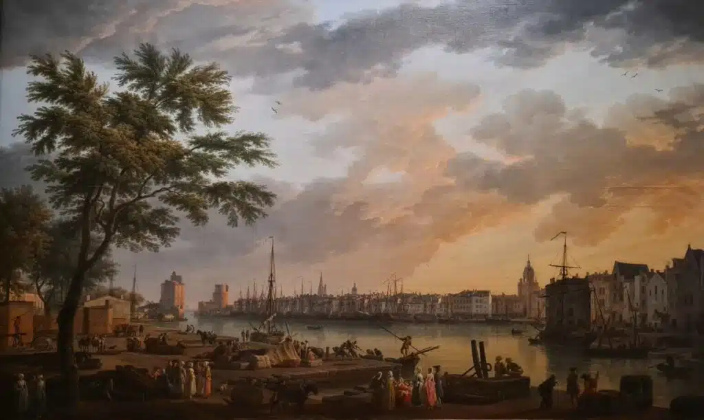 Le port de La Rochelle au milieu du XVIIIe siècle (peinture de Joseph Vernet)