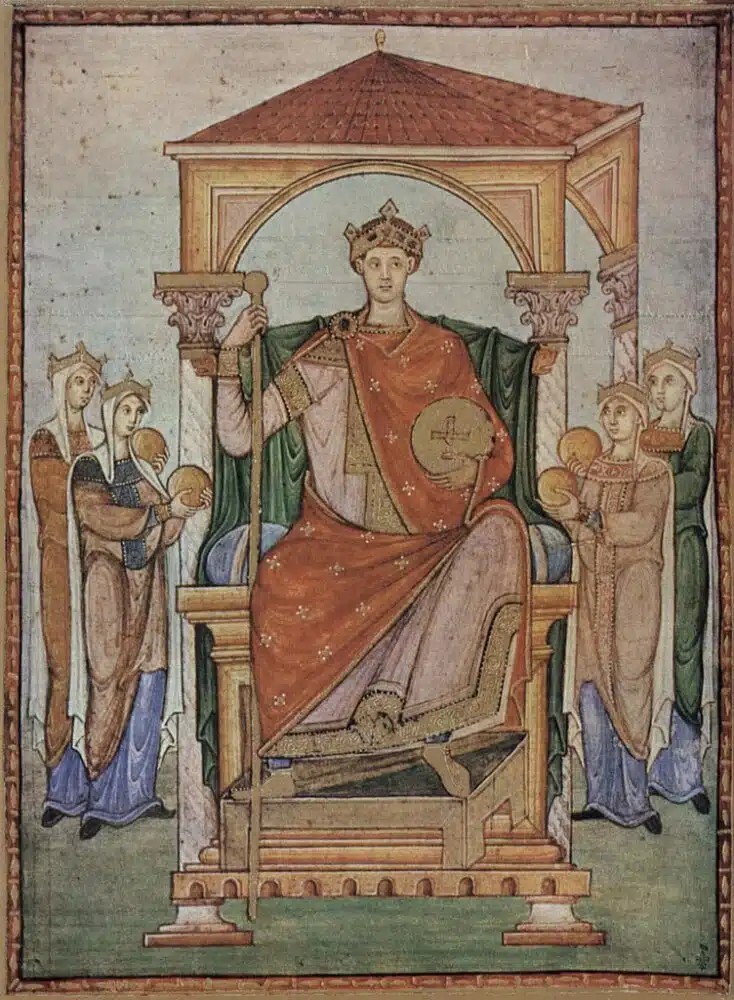 L'empereur Othon II, fondateur du Saint-Empire romain germanique (983)