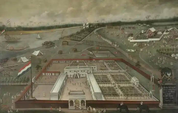Un comptoir de la Dutch East India Company au XVIIe siècle
