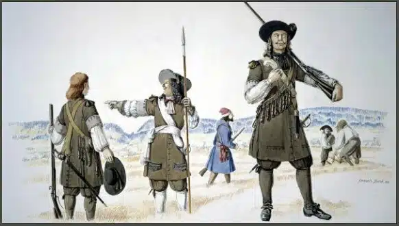 Officiers et soldats du régiment de Carignan-Salières
