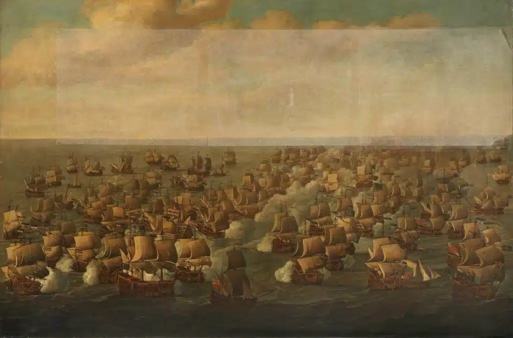 La seconde bataille de Schooneveld (1673), combat naval majeur de la troisième guerre anglo-néerlandaise et de la guerre de Hollande