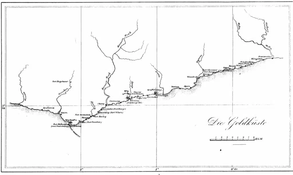 Les forts de la Côte de l'Or en 1898