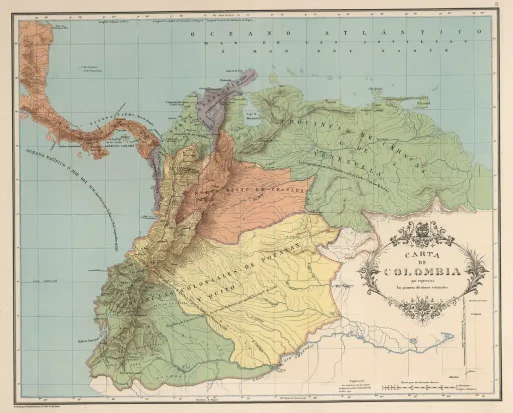 L'organisation coloniale de la Tierra_Firme (Empire espagnol) en 1538